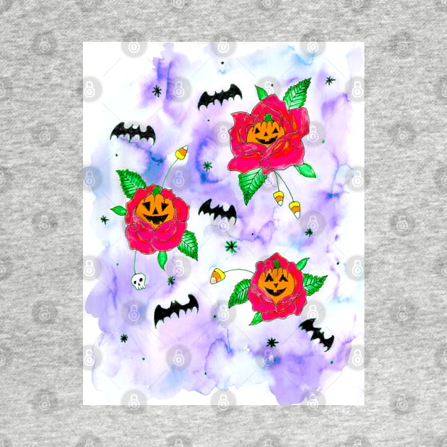 Halloween Pattern by Art of V. Cook